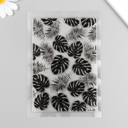 Stamp for creativity Silicon "Palm leaves" 16x11 cm