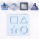 Developing toy - sorter “Study figures”, food silicone, blue color, Mum & Baby