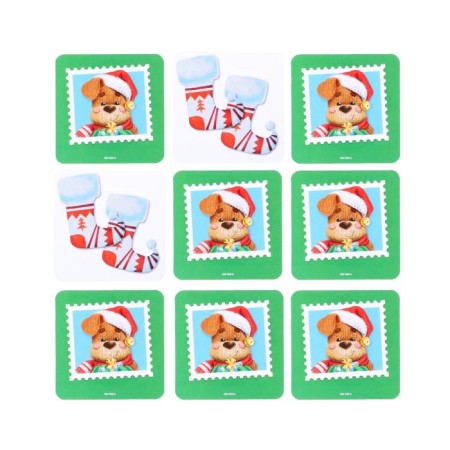 New Year's board game "New Year: Memo", 28 cards, 4+-2