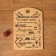 Defense board "Rules for the kitchen of our family", wood, 18x27 cm