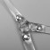 Shoe strap, silicone, 34 cm, 8 mm, 2 pcs, transparent color