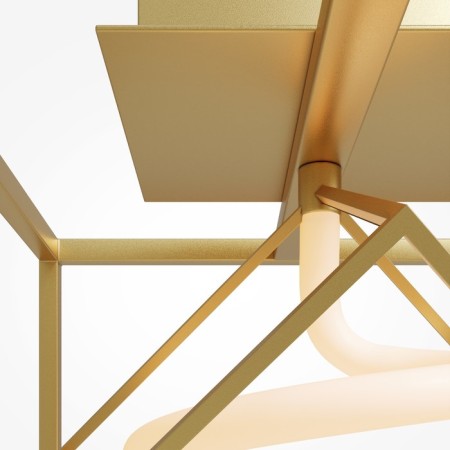 Ceiling lamp Maytoni Mod345CL-L9BS3K MEMBRANE, 260x260x300 mm, LED, 9W, 540LM, 3000K, Brass color-3