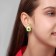 Earrings Plastic "Avocado" Sweet, Color