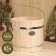 Bucket of linden, 10l, stainless hoop, handle-Vervka, "Dobroparov"