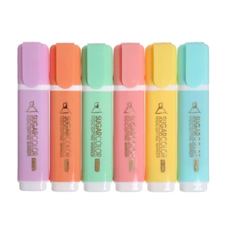 A set of markers-textbooks "Pastel", 6 colors