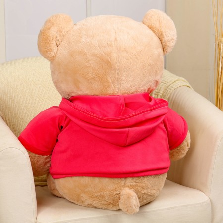 Soft toy "Bear" in a jacket, 95 cm, brown color-4