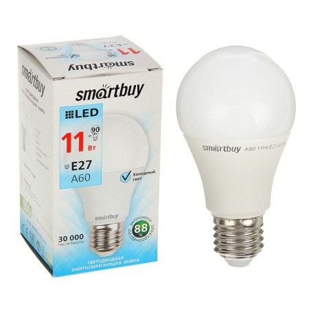 Smartbuy, E27, A60, 11 W, 4000 K, daylight white light lamp