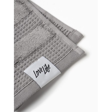 Trick Lovelife “Makan” 50 × 80 cm, gray, 100% cotton, 480 g/m²-3