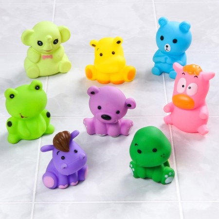 Rubber toy for the bath "Baby", 7 cm, with a squeak, 1 pc, species mix, crumb I-9