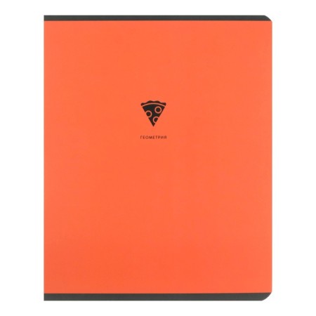 Subject notebook monocolor.element, 48 sheets in the “geometry” cage, covered cardboard, lamination of software touch, selective varnish, offset block 70 g/m2