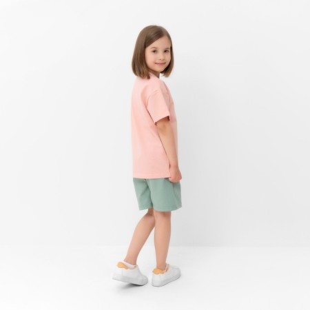 Kids (T -shirt, shorts) minku beige color/ olive, height 98 cm-15