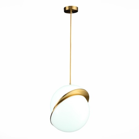 Suspension lamp ST LUCE. SL1164.323.01. Laico. 1x60 watts, E27, 30x30x35 cm, brass color-8