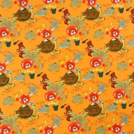 Packaging paper, 70x100 cm, lion and turtle-4