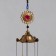 Wind Music Metal "Ganesha in Golden Flower" 5 bells 56x8 cm