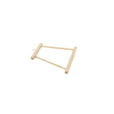 Bird swings in a cage wooden, medium, 14 x 0.8 x 15 cm