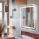 Mirror with Doratiz LED backlighting "Marta", 550x800 mm, sensory switch, dimmer