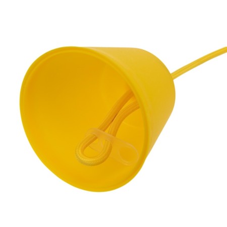 Cartridge E27 Silicone with a cord 1 m yellow rexant-5