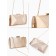 Clamp bag on the farmar, beige color