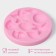 Mold Dolyana "Sea Stars", silicone, 8.7 × 1.1 cm, pink color