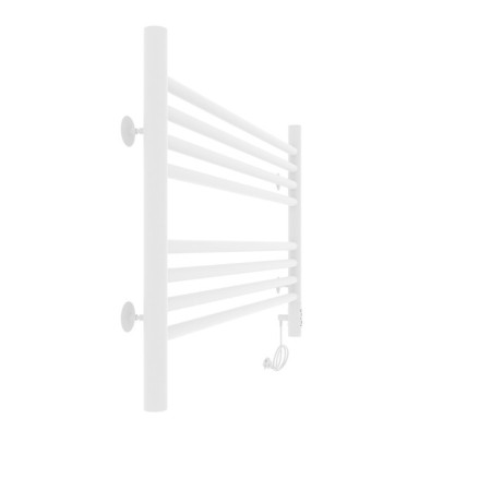 Towel electric heated Laris Olivia ChK8, 800x500 mm, 8 crossbars, right, white-11
