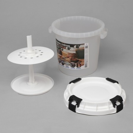 Food barrel, 10 l, neck 28 cm, with a sealed lid-2
