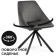 Stol on a metal frame spinning, metal/velor, black/gray 51x55x83 cm