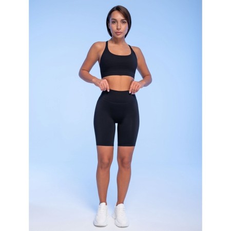 Sports women's shorts, size XL, black color-4