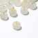 Acrylic bead phosphorus "English letters", 10 × 6 mm, set 10 g, color transparent gold