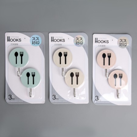 Self -adhesive hooks "devices", 2 pcs, color mix-2