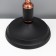 Banker table lamp E27 40W Black Copper 20x26x36cm