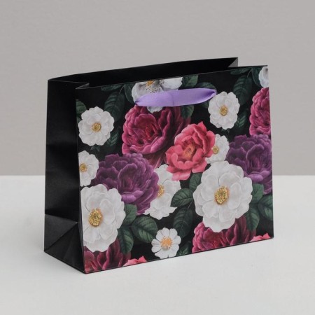 Package Gift Laminated Horizontal, Packaging, Flowers, 22 x 17.5 x 8 cm