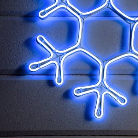 Neon figure "Snowflake", 40 cm, 360 LED, 220 V, glow of blue-2