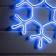 Neon figure "Snowflake", 40 cm, 360 LED, 220 V, glow of blue