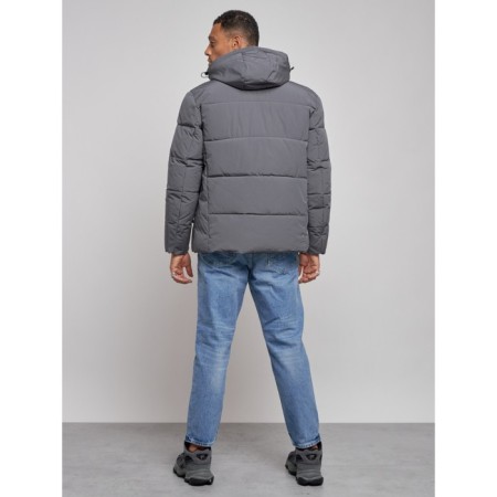 Winter jacket, size 56, dark gray color-3