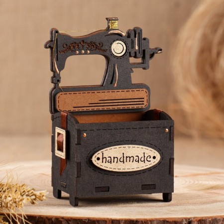 The needle of the souvenir "Sewing machine", MDF, oak-black, 7.5x5.5x12.5 cm