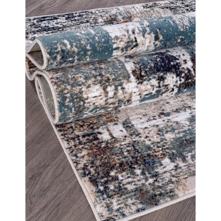 Rectangular carpet Merinos Richmond, size 200x285 cm, Cream-Blue color-1