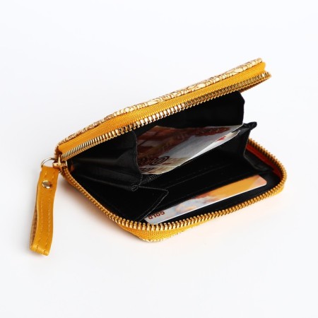 Children's wallet with lightning, yellow color-3
