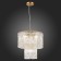 Suspended EVOLUCE lamp. Sle283203-05. Rida. 5x40 watts, E27, 38x38x38 cm, golden color