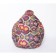 The pear-bag is large, diameter 90 cm, height 135 cm, mehico print gray
