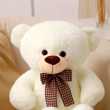 Soft toy "Bear", 40 cm, white color-1