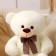 Soft toy "Bear", 40 cm, white color