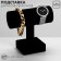 Catch stand, bracelets, chain "mini", phlock, 7 × 13.5 × 12.5 cm, black color is black