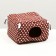 House "rectangle" for rodents 19*19*12 cm, calico, fleece, foam
