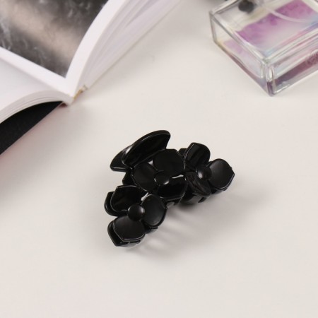 Hair crab "Florian" (set of 3 pcs) Flowers, 6.5 and 4 cm, black-1