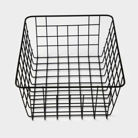 The storage basket "Erin", 28 × 22 × 11 cm, black color-6