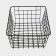 The storage basket "Erin", 28 × 22 × 11 cm, black color