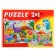 Maxi-Puzzles 2 in 1 "Pony and dinosaurs No. 1", 24 and 35 elements