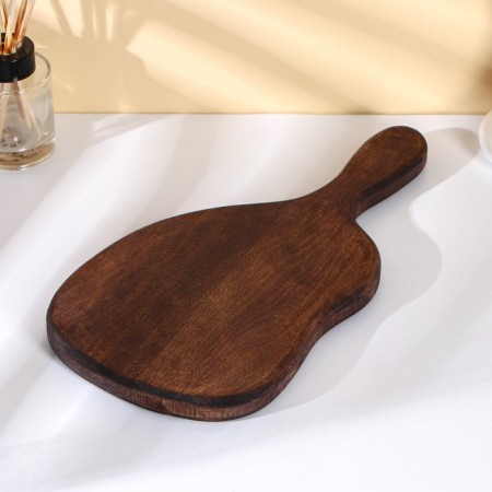 Defense board for serving with ADELICA handle, 34 × 17 × 2 cm, dark horn-1