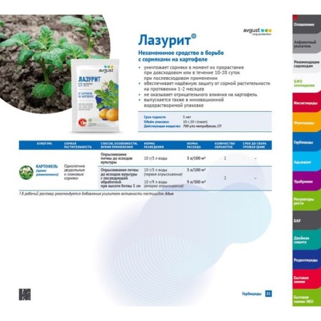 Remedy for electoral weeds "August", "lapis lazuli", 10 g