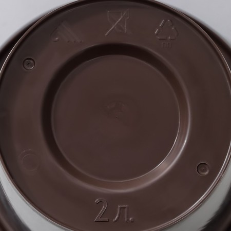 Pot with the Podon "Economy", 2 l, brown color-3